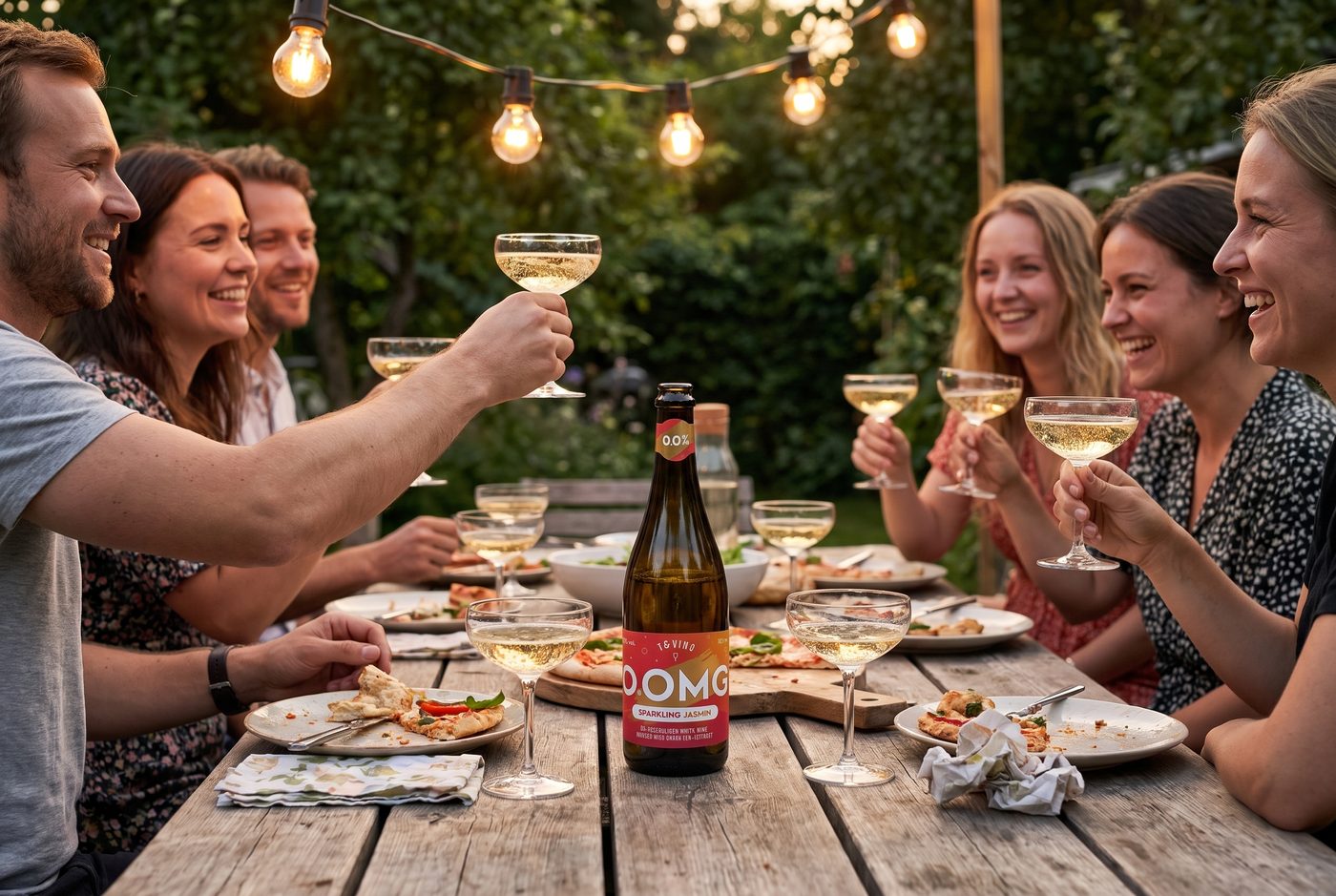 Summer evening garden gathering with O.OMG